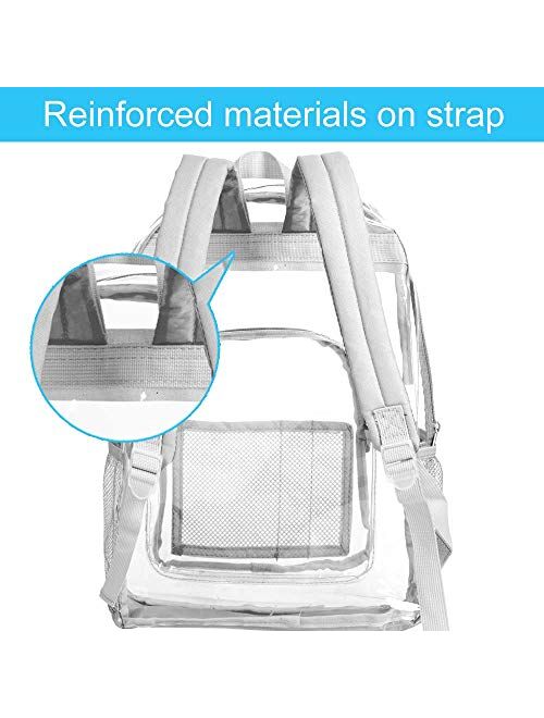 Clear Backpack, Transparent Backpacks Stadium Approved, Heavy Duty See Through Backpack