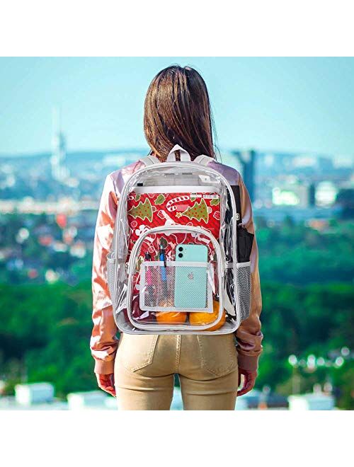 Clear Backpack, Transparent Backpacks Stadium Approved, Heavy Duty See Through Backpack
