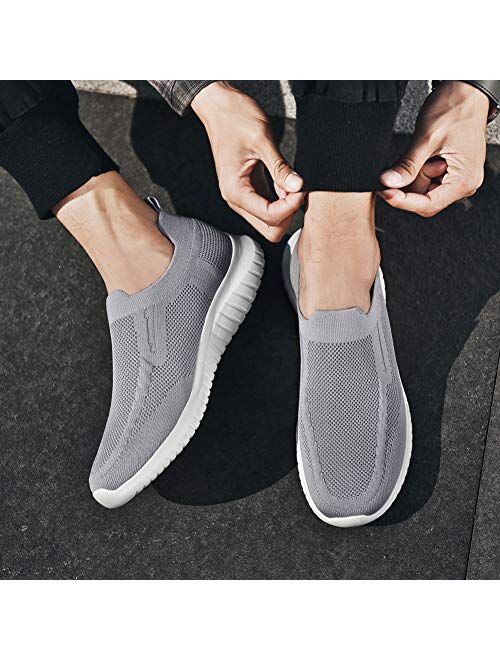 Zuwoigo Men's Mesh Walking Shoes - Slip On Balenciaga Look Casual Comfortable Sneaker