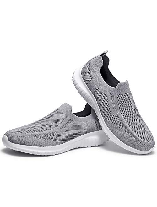 Zuwoigo Men's Mesh Walking Shoes - Slip On Balenciaga Look Casual Comfortable Sneaker