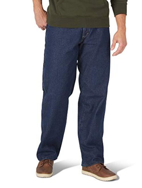 Wrangler Authentics Men's Fleece Lined Carpenter Pant,Dark Indigo,38W X 32L