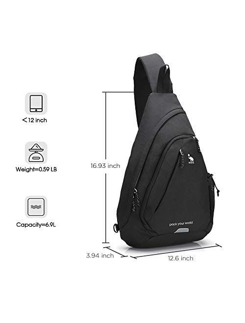 OIWAS One Strap Backpack for Men Single Strap Backpack Sling Bag Crossbody Shoulder Daypack for Boys Women