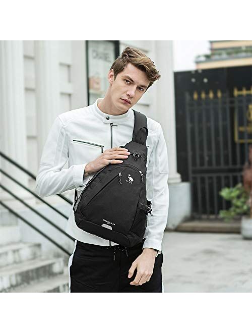 OIWAS One Strap Backpack for Men Single Strap Backpack Sling Bag Crossbody Shoulder Daypack for Boys Women