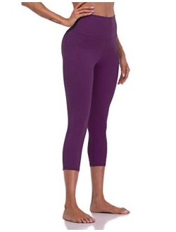 Women's High Waisted Yoga Capris 21" Inseam Leggings with Pockets