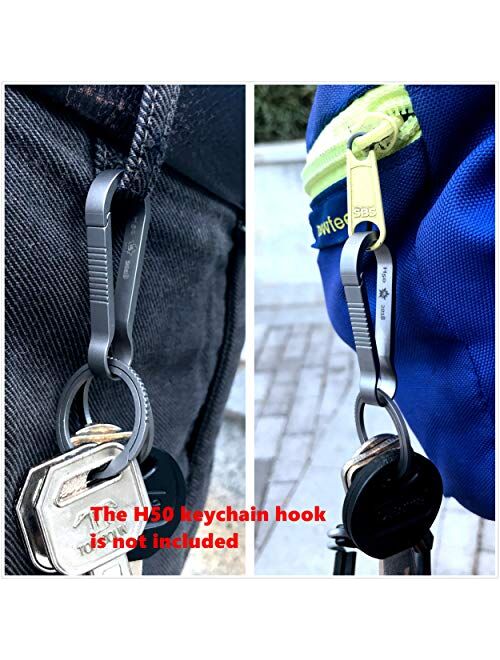 BANG TI Titanium Quick Release Side Pushing Key Rings Labor Saving Kit