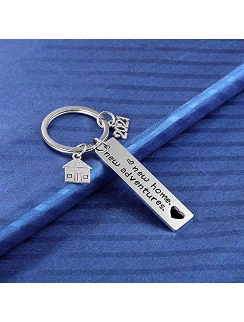 New Home Keychain 2021 Housewarming Gift for New Homeowner House Keyring Moving in Key Chain New Home Owners Jewelry from Real Estate Agent