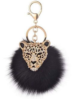Giftale Leopard Handbag Charms Accessories Purse Keychain for Women,#4181