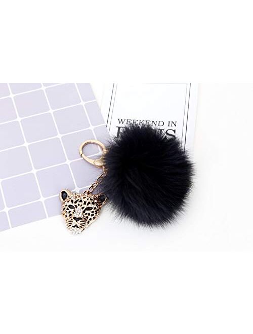 Giftale Leopard Handbag Charms Accessories Purse Keychain for Women,#4181