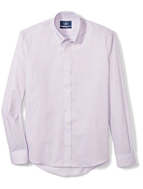 Amazon Brand - Buttoned Down Men's Slim Fit Button Collar Pattern Dress Shirt