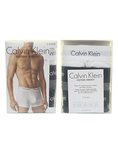 Calvin Klein Men's 3 Pack Trunks, Multicoloured