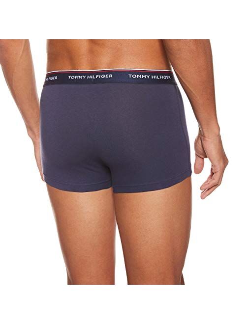 Tommy Hilfiger Men's 3 Pack Premium Essentials Low Rise Trunks, Blue, M