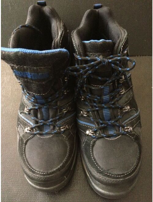 BRAHMA Kane Mens Size 10.5 Leather Waterproof Work Black Blue Boot Steel Toe