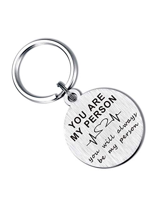 You are My Person Gifts Bff Women Teens Girls Best Friends Keychain Birthday Valentines Key Chains Rings