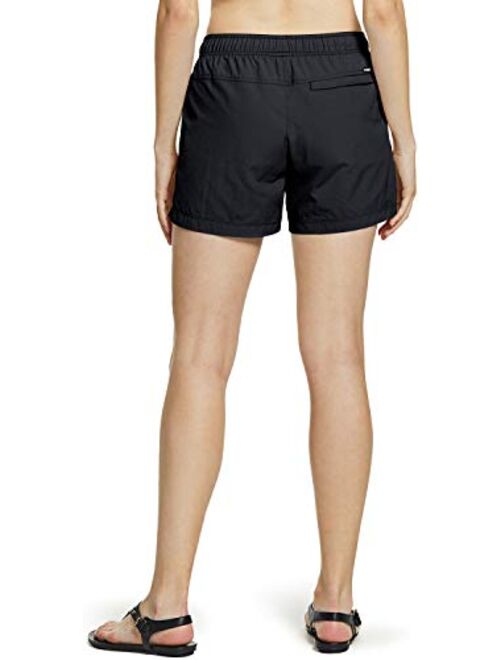 CQR Women's Hiking Shorts, Quick Dry Lightweight Travel Shorts, UPF 50+ UV/SPF Stretch Camping Shorts, Outdoor Apparel