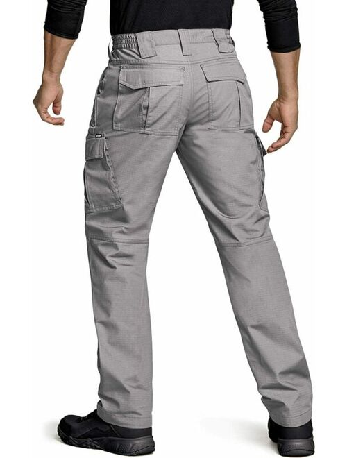 CQR Men's Tactical Pants, Water Repellent Ripstop Cargo Pants, Lightweight EDC H
