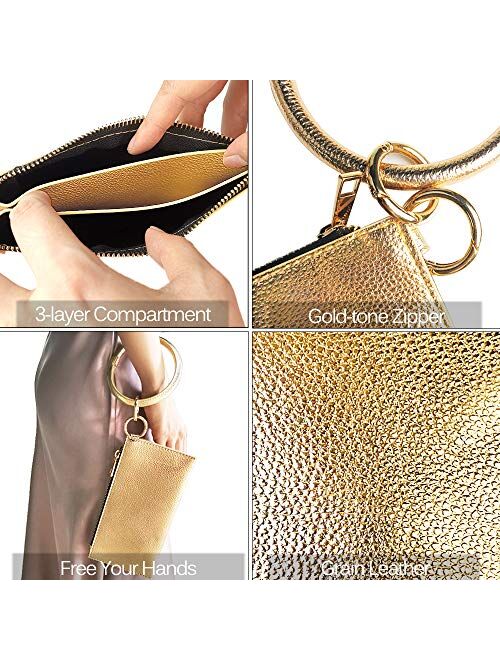 kraftyChix Lightweight Wristlet Purse Clutch Wallet For Women,Leather Wristlet handbags,Smartphone Wristlet Purse