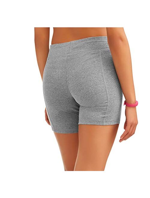 Athletic Works Women's Active Dri-More Bike Shorts 2 Pack in Regular and Plus Sizes