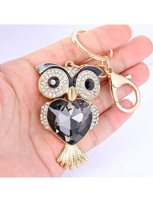 Fashion Yellow Pineapple Rhinestone Alloy Resin Women Car or Bag Keychain