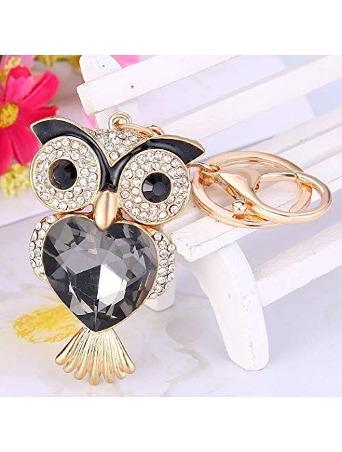 Fashion Yellow Pineapple Rhinestone Alloy Resin Women Car or Bag Keychain