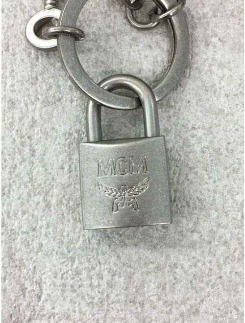 MCM White Dog Bag Charm Key Ring Keychain No Box Excellent