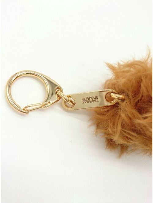 MCM Brown Lion Bag Charm Key Ring Keychain No Box Excellent