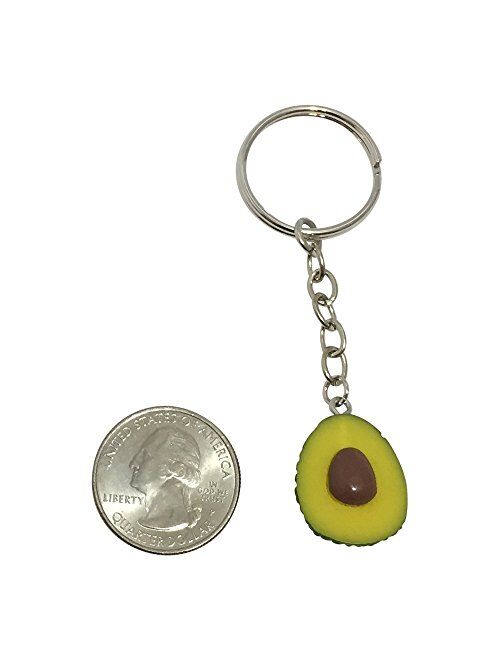Cute Avocado Keychain Set for Bestfriends and Couples - Matching Keyrings Fits Like A Puzzle. A Perfect Gift for All Occasions, Valentines, Birthdays and More!