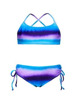 MHJY Girls Bikini Swimsuit 2-Piece Swimwear Bathing Suit with Adjustable Strap