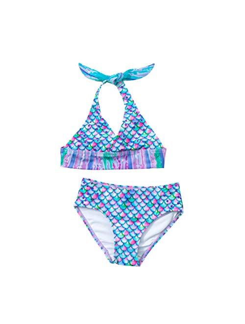 Buy Sun Tails Mermaid Swimsuit - Girls Bikini Set - Matching Scale ...