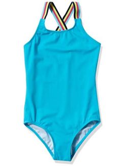 Girls' Maggie UPF 50+ Beach Sport Athletic One Piece Swimsuit