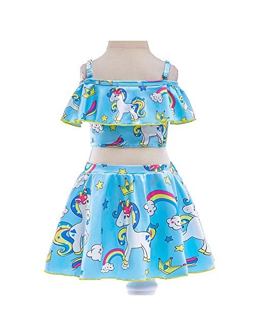 Dressy Daisy Girls Unicorn Bathing Suit Swimwear Tankini Swimsuit Swimwear