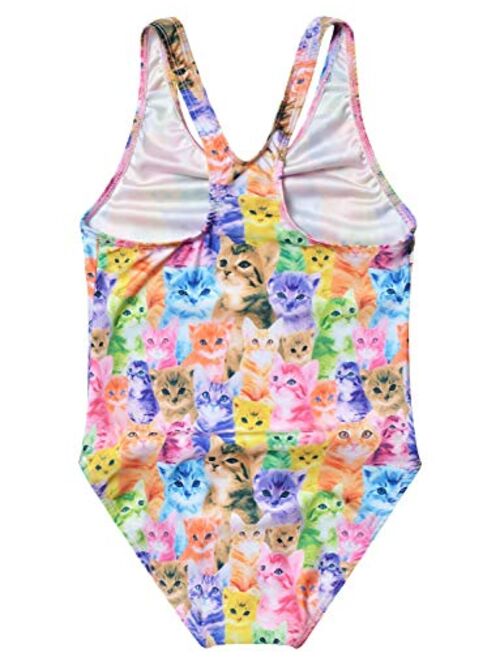 Girls Swimsuits Unicorn Mermaid Bathing Suit Rainbow One Piece Beach Clothes