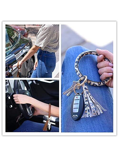 Bling Buy Rhinestone Wearable Keyring Bangle Sparkle Bracelet keychain Wristlet Key Chain for Women