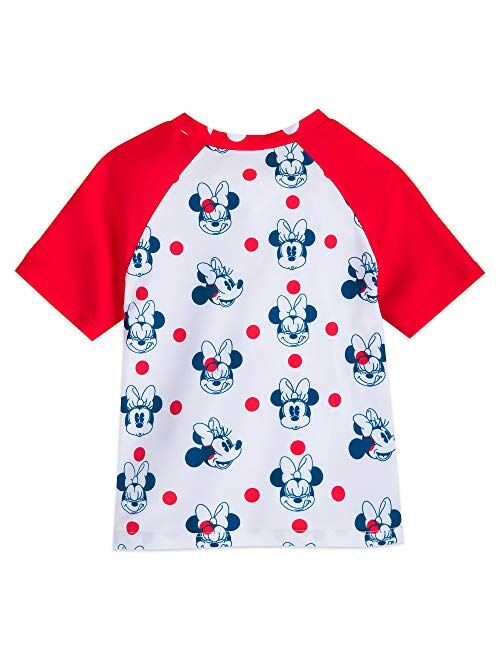 Disney Minnie Mouse Red Polka Dot Deluxe Swimsuit Set for Girls