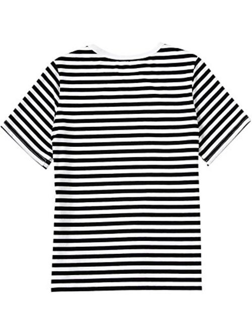 Romwe Women's Summer Short Sleeve Casual Tee Cotton T-Shirt Top