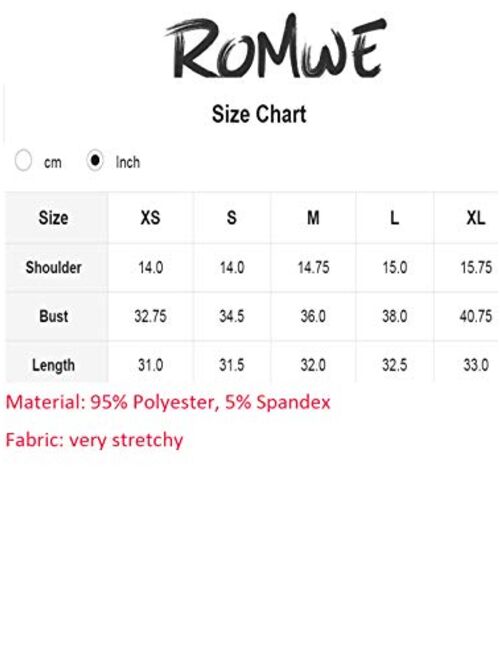 Romwe Women's Button Up Sleeveless Tie Front Knot Casual Loose Tee T-Shirt Crop Top