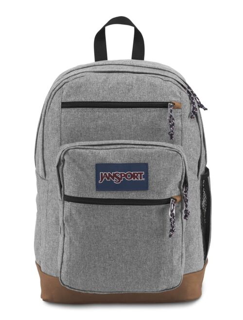 JanSport Cool Student Laptop Backpack, Grey Letterman