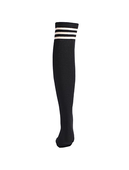 LittleForBig Stripe Tube Dresses Over the Knee Thigh High Stockings Cosplay Socks