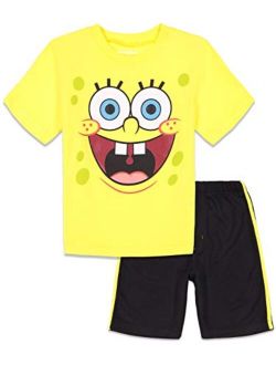 Nickelodeon Spongebob Squarepants Boys T-Shirt Shorts Set Mesh