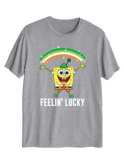 Nickelodeon Spongebob Squarepants "Feelin' Lucky" St. Patrick's Day Graphic T-Shirt