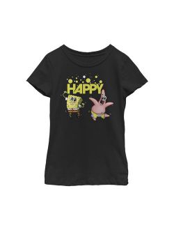 Spongebob Squarepants Puppy-Eyed Happiness Girl's T-Shirt