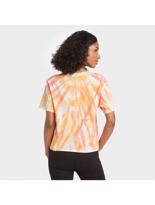 Women's Spongebob Short Sleeve Cropped Graphic T-Shirt