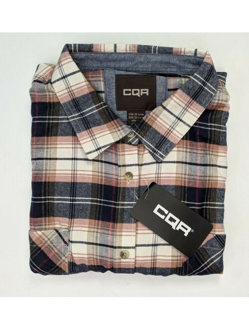 CQR Men's Shirt Size 2X Long Sleeve Plaid Flannel Brushed Outdoor Hiking Camping