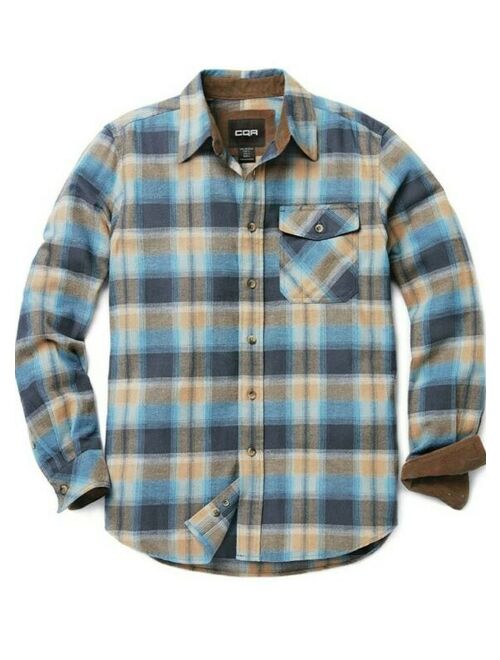CQR Men's All Cotton Flannel Shirt 2X - NEW