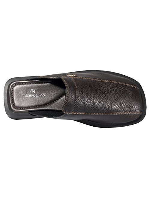 Handmade Genuine Leather Closed Toe Dress Leather Sandals for Men Slip On