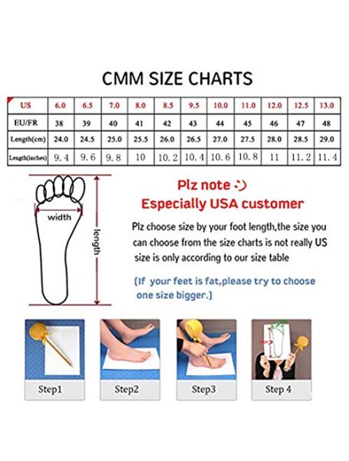 CMM Mens Casual Closed Toe Leather Sandals Outdoor Fisherman Adjustable Summer Shoes