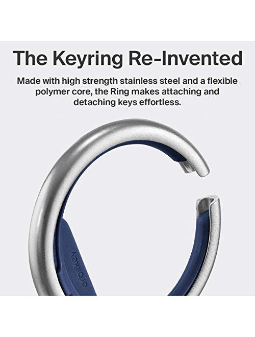 Orbitkey Key Ring | Durable Stainless Steel, Effortless Attaching & Detaching Key Organizer | Holds up to 10 Keys