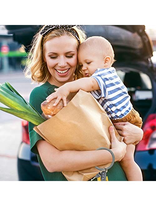 Bangle Key Ring Car Keychain - Silicone Round Key Ring Bracelet with Metal Key Holder,Wristlet Keychains Bracelets for Women and Girls