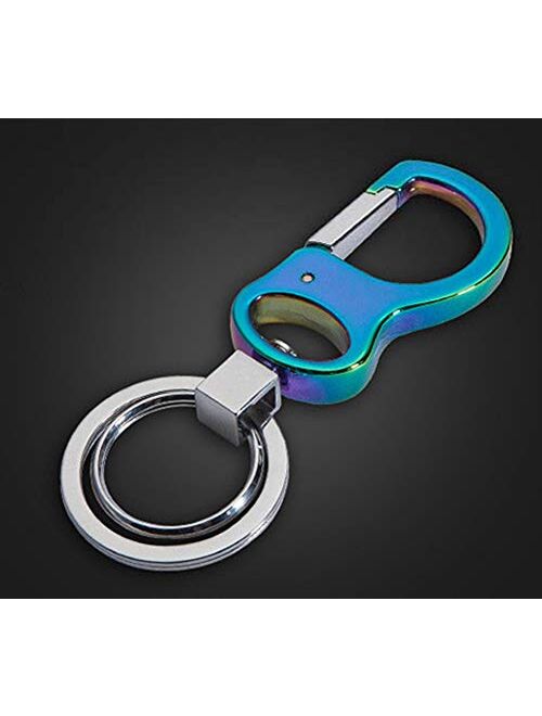 Olivery Stainless Steel Keychain, Heavy Duty Car Key Chain with 2 Rings in Gift Box.The Perfect Combination of Luxury, Power & Elegance - Will Never Rust, Bend or Break! 