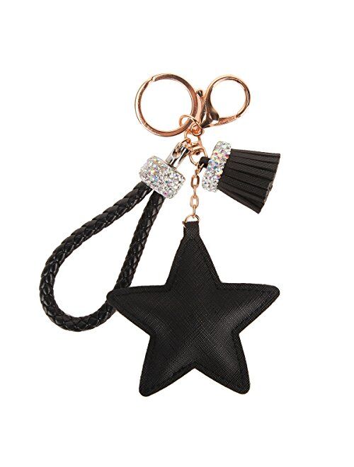 Fawziya Crystals Tassel Star Women's Keyrings & Keychains