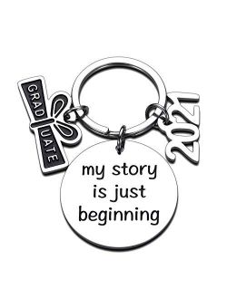 Graduation Keychain Gifts for Class 2021 Her Him Inspirational for Masters Nurses Students From College Medical High School Graduation for Women Men Daughter Son Boys Gir